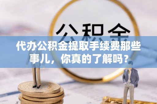 连云代办公积金提取手续费那些事儿，你真的了解吗？