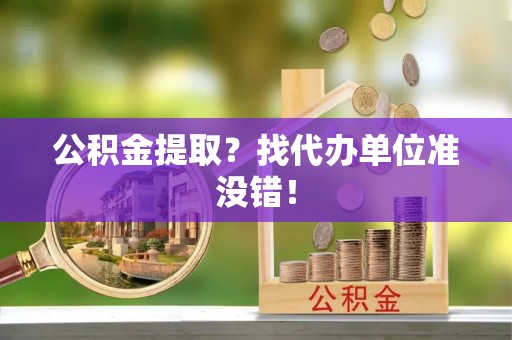 连云公积金提取？找代办单位准没错！