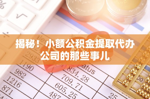 连云揭秘！小额公积金提取代办公司的那些事儿