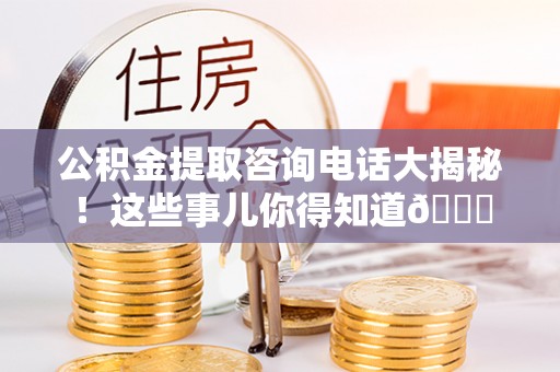 连云公积金提取咨询电话大揭秘！这些事儿你得知道😎