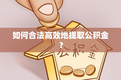 连云如何合法高效地提取公积金？